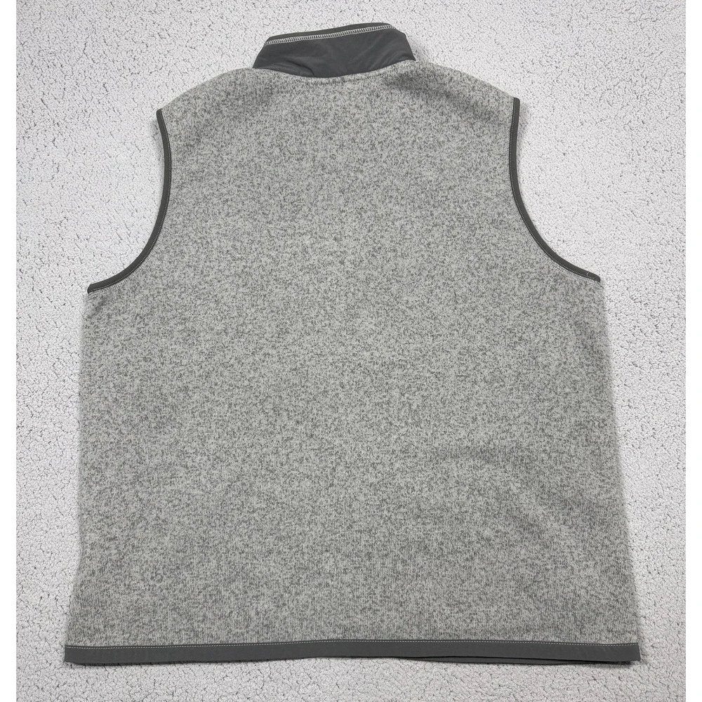NWT The North Face Vest Mens XL Gray Fleece Full Zip Sanford Health Logo Outdoor